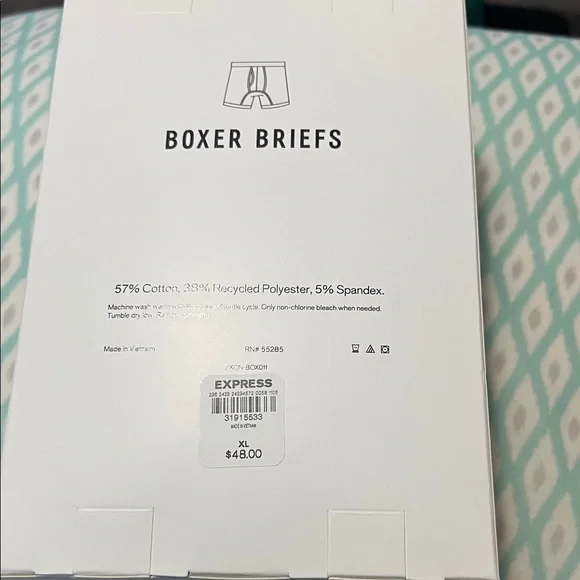 Express Comfort Cotton Black Boxer Briefs XL - Picture 2 of 2